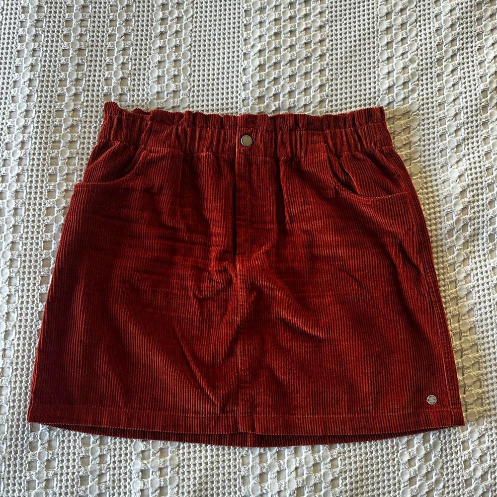 Roxy Silent Days Corduroy Mini Skirt